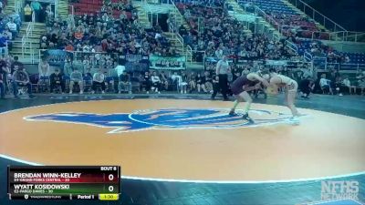 145 lbs Semis & 1st Wb (8 Team) - Brendan Winn-Kelley, E4-Grand Forks Central vs Wyatt Kosidowski, E2-Fargo Davies