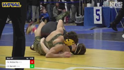 107 lbs Final - Nicholas McGarrity, Peters Township vs Dylan Barrett, Penn Trafford