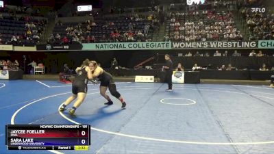 191 lbs Quarterfinal - Jaycee Foeller, Iowa vs Sara Lake, Lindenwood University