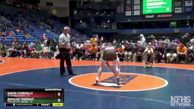 152 lbs Quarterfinals (8 Team) - Edmund Enright, Chicago (Mt. Carmel) vs Gavin Connolly, St. Charles (East)