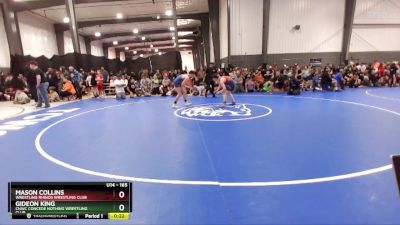 165 lbs Semifinal - Mason Collins, Wrestling Rhinos Wrestling Club vs Gideon King, CNWC Concede Nothing Wrestling Club