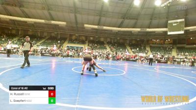 120 lbs Consi Of 16 #2 - Hudsyn Russell, Seneca vs Logan Goepfert, Nebraska Boyz