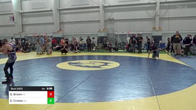 75-J lbs Consi Of 16 #2 - Greyson Brown, VA vs Geno Crooks, WV