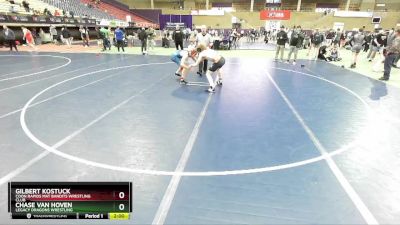 150 lbs Champ. Round 2 - Gilbert Kostuck, Coon Rapids Mat Bandits Wrestling Club vs Chase Van Hoven, Legacy Dragons Wrestling