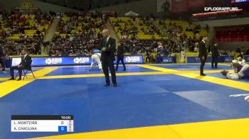 LUIZA MONTEIRO MOURA DA COSTA vs ANA CAROLINA VIEIRA SROUR 2019 World Jiu-Jitsu IBJJF Championship