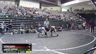 130 lbs Round 1 (6 Team) - Landon Lukeman, Indiana Gold vs Tayber Driggs, Kansas Anaconda