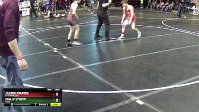 110 lbs Cons. Semi - Philip Streff, CWO vs Jaxsen Draves, GI Grapplers