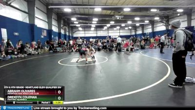 80 lbs Cons. Round 1 - Abrahm Olivares, Mountain Man Wrestling Club vs Drexdyn Coleman, Fighting Squirrels