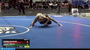 132 lbs Sat 8 Co - Robert Rerras, Westfield HS vs Legend Wilkinson, Butler Area