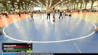 88 lbs Rd# 6- 9:00am Saturday Final Pool - Nolan Petit, NCWAY National Team vs Malachi Burris, Minion Green