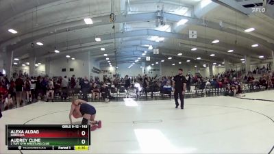 143 lbs Cons. Semi - Alexa Aldag, Nebraska vs Audrey Cline, 2 Tuff Gym Wrestling Club