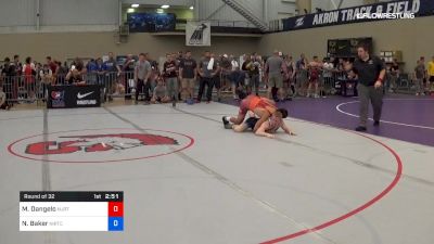 70 kg Round Of 32 - Mike Dangelo, NJRTC vs Nolan Baker, Northern Illinois RTC