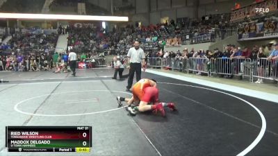 110 lbs 5th Place Match - Maddox Delgado, U Town Hammers vs Ried Wilson, Tonganoxie Wrestling Club