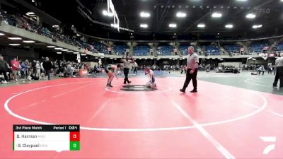 113 lbs 3rd Place Match - Brock Claypool, Morris vs Brett Harman, Maine South