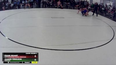 160 lbs Champ. Round 2 - Frank DeHart, Bennington High School Wrestling vs Zander Ferguson, Nebraska