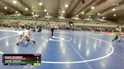 85 lbs Semifinal - Ezekiel Smalley, Open Mats Wrestling Club-AAA vs Mason Newberry, Greater Heights Wrestling-AAA