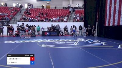 38 kg Cons Semis - Jonathan Bexfield, Sanderson Wrestling Academy vs Azyah Rice, Inland Elite Wrestling Club