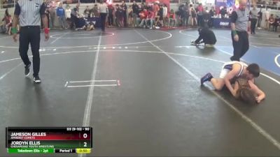 90 lbs Semifinal - Jameson Gilles, Amherst Comets vs Jordyn Ellis, Chesapeake Youth Wrestling