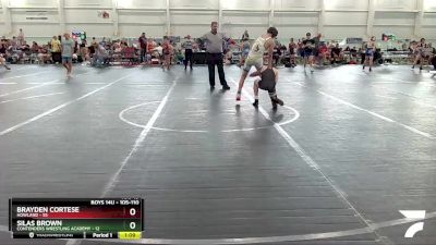 105-110 lbs Cons. Semi - Brayden Cortese, Howland vs Silas Brown, Contenders Wrestling Academy