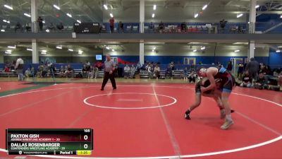 105 lbs Round 4 (16 Team) - Dallas Rosenbarger, Contenders Wrestling Academy vs Paxton Gish, Askren Wrestling Academy 1