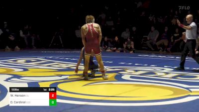 133 lbs Derrick Cardinal, SDSU vs Wyatt Henson, OU