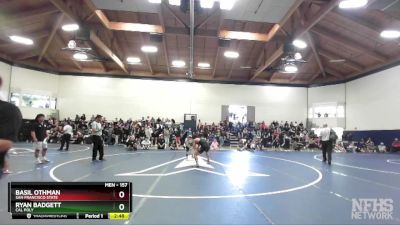 157 lbs Cons. Round 2 - Ryan Badgett, Cal Poly vs Basil Othman, San Francisco State