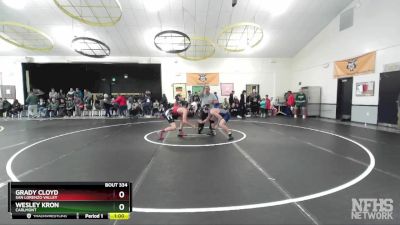 175 lbs Cons. Round 1 - Wesley Kron, Carlmont vs Grady Cloyd, San Lorenzo Valley