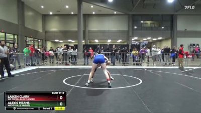 140 lbs Quarterfinal - Alexis Means, Wichita Blue Knights vs Laiken Clark, WR-Topeka Blue Thunder