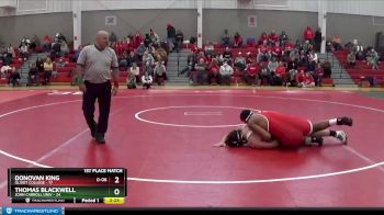 285 lbs Finals (2 Team) - Donovan King, Olivet College vs Thomas Blackwell, John Carroll Univ