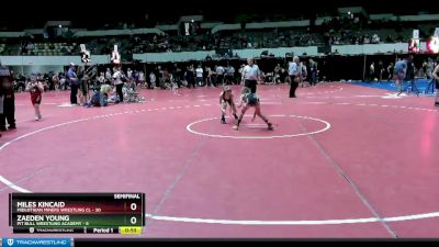 64 lbs Semifinal - Miles Kincaid, Midlothian Miners Wrestling Cl vs Zaeden Young, Pit Bull Wrestling Academy