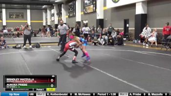 65 lbs Round 3 (4 Team) - Aurora Priebe, MN Storm 2 vs Brindley Mazzulla, Hastings Wrestling Academy
