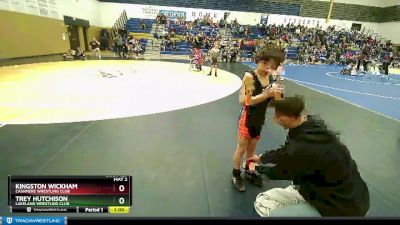 56 lbs 3rd Place Match - Trey Hutchison, Lakeland Wrestling Club vs Kingston Wickham, Cashmere Wrestling Club