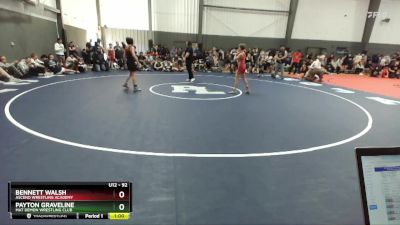 92 lbs 1st Place Match - Payton Graveline, Mat Demon Wrestling Club vs Bennett Walsh, Ascend Wrestling Academy