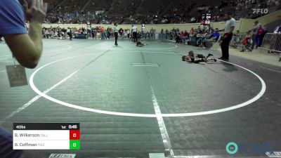 40 lbs Semifinal - Broox Wilkerson, Carl Albert vs Bodee Coffman, Piedmont