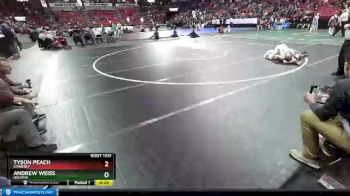 D1-126 lbs Cons. Round 2 - Tyson Peach, Kimberly vs Andrew Weiss, Holmen