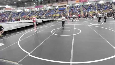 116 lbs Quarterfinal - Teagan Miller, Pikes Peak Warriors vs Hannah Thompson, West Middle School