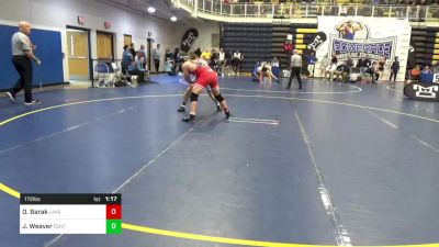 172 lbs R-32 - Omer Barak, Lake Highland Prep-FL vs Jacob Weaver, Central Mountain