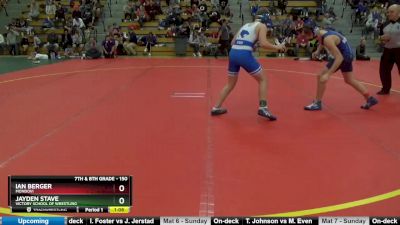 150 lbs Round 3 - Ian Berger, Mondovi vs Jayden Stave, Victory School Of Wrestling