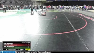 78 lbs Cons. Round 2 - Elia Torres, Moses Lake Wrestling Club vs Malia Hector, Rainier Junior Wrestling Club