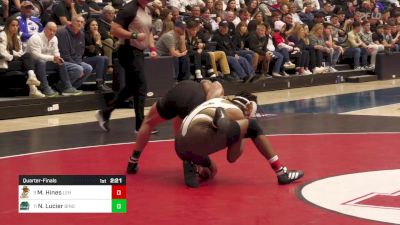 141 lbs Quarterfinal - Malyke Hines, Lehigh vs Nate Lucier, Binghamton