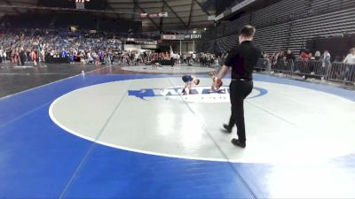 53 lbs Champ. Round 1 - Paxton Hanson, Mat Demon Wrestling Club vs Mazzy Pick, Team Aggression Wrestling Club