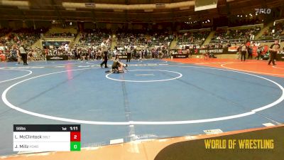 55 lbs Quarterfinal - Lane McClintock, Sebolt Wrestling Academy vs Johnathan Millz, Pomona Elite