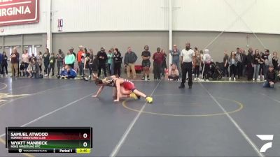 98 lbs Cons. Round 3 - Samuel Atwood, Hornet Wrestling Club vs Wyatt Manbeck, Noke Wrestling RTC