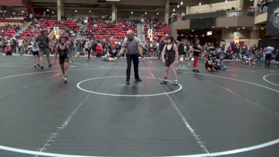 100 lbs Champ. Round 1 - Jayvion Veal, Salina Wrestling Club vs Raylan Wunderlich, Elk County Wrestling