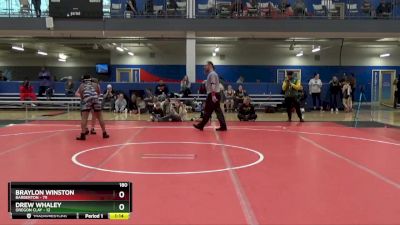 180 lbs Round 4 (6 Team) - Braylon Winston, Barberton vs Drew Whaley, Oregon Clay