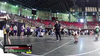 85 lbs Cons. Round 2 - Tripp Riffel, Fremont Wrestling Club vs Jaydyn Schommer, Nebraska Boyz