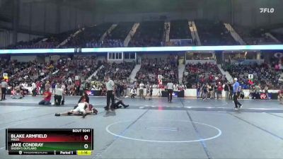 110 lbs Quarterfinal - Jake Condray, Ogden`s Outlaws vs Blake Armfield, Maize