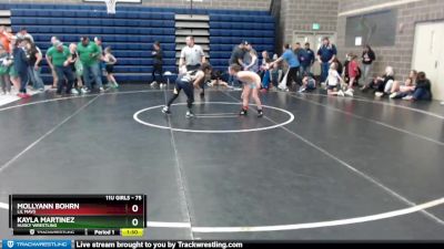 75 lbs Round 2 - Kayla Martinez, Husky Wrestling vs Mollyann Bohrn, Lil Mavs