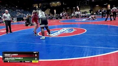 7A-285 lbs Semifinal - JaQuavian Daniels, Colquitt County vs Grant Laskey, Lowndes HS