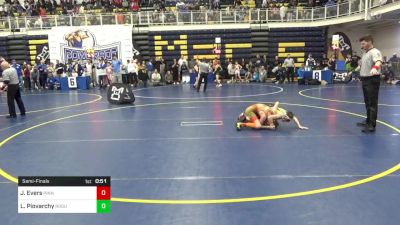 88 lbs Semifinal - Jace Evers, Pinnacle vs Landon Piovarchy, Rogue